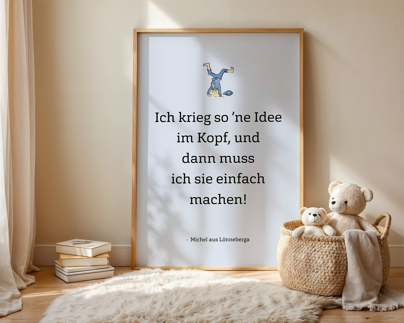 Poster von Walleria im Kinderzimmer, Ansicht 10