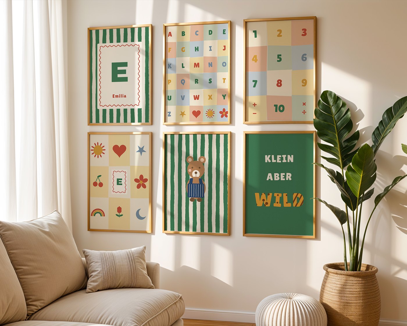 Poster von Walleria im Kinderzimmer, Ansicht 6