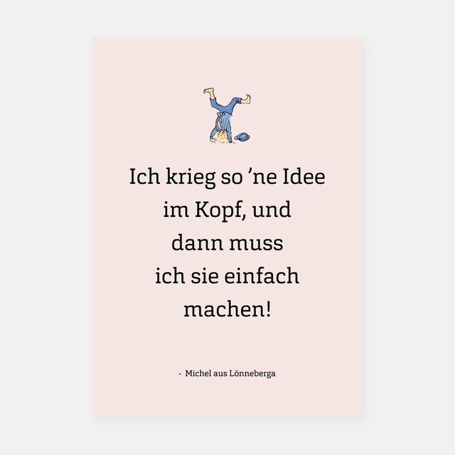 Michel – Idee im Kopf – Motiv